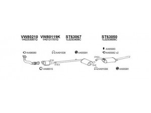 VENEPORTE 630129 išmetimo sistema 
 Išmetimo sistema -> Išmetimo sistema, visa