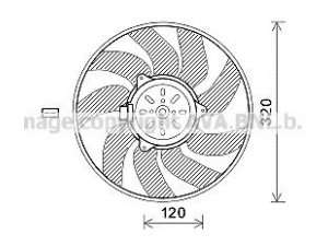 AVA QUALITY COOLING SB7504 ventiliatorius, radiatoriaus 
 Aušinimo sistema -> Oro aušinimas
1341368, 13114368, 13114368