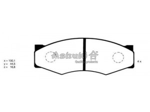 ASHUKI N009-09 stabdžių trinkelių rinkinys, diskinis stabdys 
 Techninės priežiūros dalys -> Papildomas remontas
5-86106-233-0, J3601011/H&B JAKO-PA