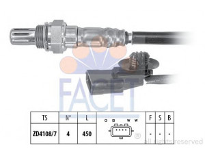 FACET 10.8169 lambda jutiklis 
 Variklis -> Variklio elektra
60 01 549 060, 82 01 035 691, 82 01 071 311