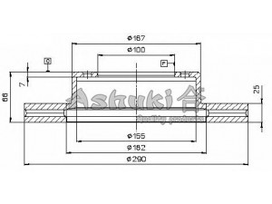 ASHUKI T601-25 stabdžių diskas 
 Dviratė transporto priemonės -> Stabdžių sistema -> Stabdžių diskai / priedai
0 986 478 632/BOSCH, 09.5624.10/BREMBO