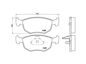BREMBO P 24 069 stabdžių trinkelių rinkinys, diskinis stabdys 
 Techninės priežiūros dalys -> Papildomas remontas
1022077, 1097768, 6668587, 6687176