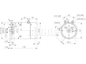MAHLE ORIGINAL MM 104 elektrovariklis
