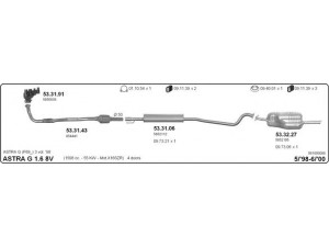 IMASAF 561000088 išmetimo sistema 
 Išmetimo sistema -> Išmetimo sistema, visa