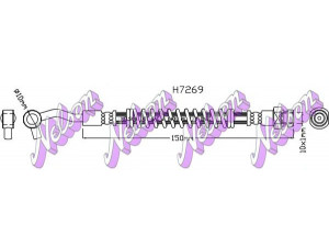 Brovex-Nelson H7269 stabdžių žarnelė 
 Stabdžių sistema -> Stabdžių žarnelės
587482K500