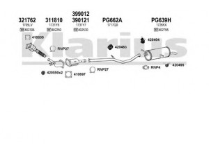 KLARIUS 630727U išmetimo sistema 
 Išmetimo sistema -> Išmetimo sistema, visa