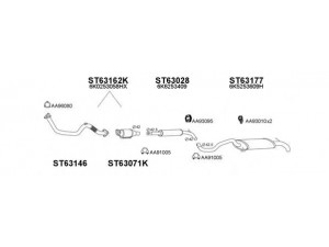 VENEPORTE 800263 išmetimo sistema 
 Išmetimo sistema -> Išmetimo sistema, visa