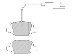 FERODO FDB4321 stabdžių trinkelių rinkinys, diskinis stabdys 
 Techninės priežiūros dalys -> Papildomas remontas
71770110, 77365754