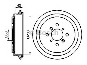 BOSCH 0 986 477 141 stabdžių būgnas 
 Stabdžių sistema -> Būgninis stabdys -> Stabdžių būgnas
43511 60G00 000, 43511 60G10 000
