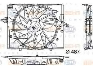 HELLA 8EW 351 034-271 ventiliatorius, radiatoriaus 
 Aušinimo sistema -> Oro aušinimas
17 42 7 543 282, 7 543 282