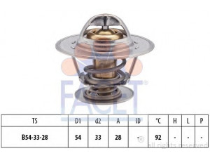FACET 7.8213S termostatas, aušinimo skystis 
 Aušinimo sistema -> Termostatas/tarpiklis -> Thermostat
13 38 046, 90 009 956