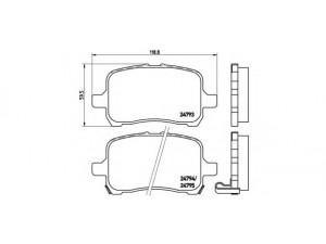 BREMBO P 10 015 stabdžių trinkelių rinkinys, diskinis stabdys 
 Techninės priežiūros dalys -> Papildomas remontas
22705327, 22731037, 4808814, 22705327