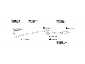 VENEPORTE 550037 išmetimo sistema 
 Išmetimo sistema -> Išmetimo sistema, visa
