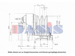 AKS DASIS 851134N magnetinė sankaba, oro kondicionieriaus kompresorius