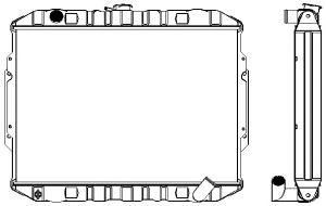 SAKURA  Automotive 1321-0320 radiatorius, variklio aušinimas