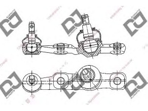 DJ PARTS DB1322 atramos/vairo trauklė 
 Ašies montavimas/vairavimo mechanizmas/ratai -> Sujungimai -> Atramos/vairo trauklė
43340-39505, 4334039505