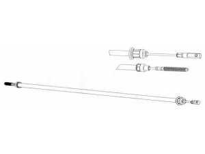 KAWE CT02125 trosas, stovėjimo stabdys 
 Stabdžių sistema -> Valdymo svirtys/trosai
5490303, 95492971