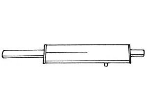 AKS DASIS SG12419 vidurinis duslintuvas 
 Išmetimo sistema -> Duslintuvas
46431850