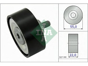 INA 532 0720 10 kreipiantysis skriemulys, V formos rumbuotas diržas 
 Diržinė pavara -> V formos rumbuotas diržas/komplektas -> Laisvasis/kreipiamasis skriemulys
11 28 7 823 380, 16630-WA010