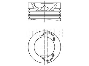 MAHLE ORIGINAL 209 52 00 stūmoklis 
 Variklis -> Cilindrai/stūmokliai
1948307, 5000678970