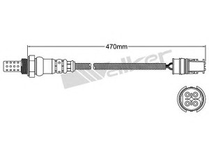 WALKER PRODUCTS 250-24469 lambda jutiklis 
 Variklis -> Variklio elektra
05099816AA, 05099818AA, 5099816AA