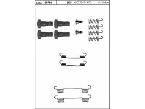 BSF 00701 priedų komplektas, stovėjimo stabdžių trinkelės 
 Stabdžių sistema -> Rankinis stabdys