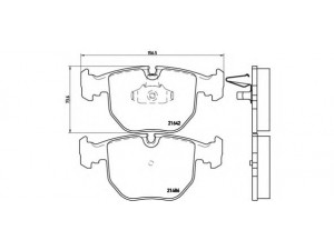 BREMBO P 06 021 stabdžių trinkelių rinkinys, diskinis stabdys 
 Techninės priežiūros dalys -> Papildomas remontas
34111163307, 34111165227, 34112157589