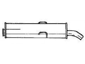 AKS DASIS SG45630 galinis duslintuvas 
 Išmetimo sistema -> Duslintuvas
172650