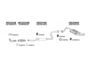 VENEPORTE 330084 išmetimo sistema 
 Išmetimo sistema -> Išmetimo sistema, visa