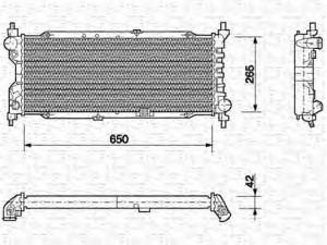 MAGNETI MARELLI 350213588000 radiatorius, variklio aušinimas 
 Aušinimo sistema -> Radiatorius/alyvos aušintuvas -> Radiatorius/dalys
1300151, 90410049, 1300151, 90410049