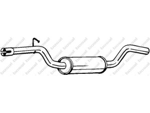 BOSAL 233-211 vidurinis duslintuvas 
 Išmetimo sistema -> Duslintuvas
3C0 253 409, 3C0 253 409 AD, 3C0 253 409 BA
