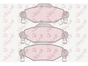 VILLAR 626.1001 stabdžių trinkelių rinkinys, diskinis stabdys 
 Techninės priežiūros dalys -> Papildomas remontas
044650D010, 044650D040