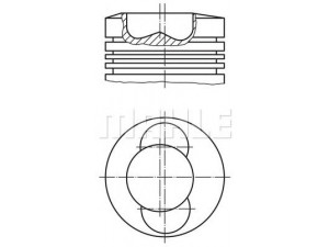 MAHLE ORIGINAL 099 01 00 stūmoklis 
 Variklis -> Cilindrai/stūmokliai
04130683, 0423 1966, 04230681