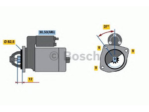 BOSCH 0 986 018 450 starteris 
 Elektros įranga -> Starterio sistema -> Starteris
46437520, 46437520, 46522234, 46830212