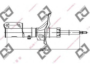 DJ PARTS DS1157HS amortizatorius 
 Pakaba -> Amortizatorius
MB430790, MB430791, MB518280, MB518290