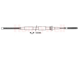 BENDIX 432693B trosas, stovėjimo stabdys 
 Stabdžių sistema -> Valdymo svirtys/trosai
6K0609721