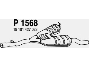 FENNO P1568 vidurinis duslintuvas 
 Išmetimo sistema -> Duslintuvas
18101427028, 18101436493, 18101436534