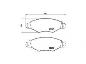 BREMBO P 61 063 stabdžių trinkelių rinkinys, diskinis stabdys 
 Techninės priežiūros dalys -> Papildomas remontas
1609252980, 425212, 425228, 425302