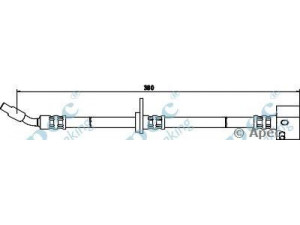 APEC braking HOS3321 stabdžių žarnelė 
 Stabdžių sistema -> Stabdžių žarnelės
46431SD4013, GBH235, GBH243