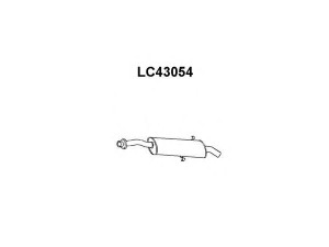 VENEPORTE LC43054 galinis duslintuvas 
 Išmetimo sistema -> Duslintuvas
82406810, 82437922, 82438850, 82462455