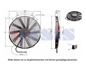 AKS DASIS 870024N ventiliatorius, radiatoriaus