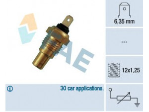 FAE 31680 siuntimo blokas, aušinimo skysčio temperatūra 
 Aušinimo sistema -> Siuntimo blokas, aušinimo skysčio temperatūra
25080-70J00