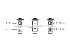 AVA QUALITY COOLING MS1124 išsiplėtimo vožtuvas, oro kondicionavimas 
 Oro kondicionavimas -> Vožtuvai
2218300584, 2308300184, 0751.0230