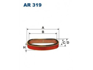 FILTRON AR319 oro filtras 
 Techninės priežiūros dalys -> Techninės priežiūros intervalai
PC1041, H101022