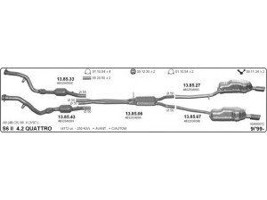 IMASAF 504000072 išmetimo sistema 
 Išmetimo sistema -> Išmetimo sistema, visa