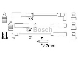 BOSCH 0 986 356 781 uždegimo laido komplektas 
 Kibirkšties / kaitinamasis uždegimas -> Uždegimo laidai/jungtys