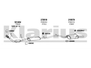 KLARIUS 630782E išmetimo sistema 
 Išmetimo sistema -> Išmetimo sistema, visa