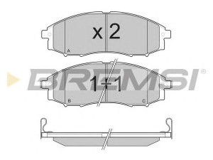 BREMSI BP3230 stabdžių trinkelių rinkinys, diskinis stabdys 
 Techninės priežiūros dalys -> Papildomas remontas
410607Z025, 410607Z026, 41060EA025