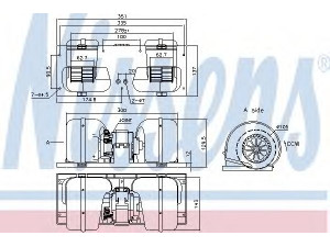 NISSENS 87141 vidaus pūtiklis 
 Šildymas / vėdinimas -> Orpūtė/dalys
1262851, 1320187, 1331270, 1672646