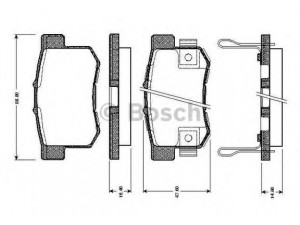 BOSCH 0 986 TB2 182 stabdžių trinkelių rinkinys, diskinis stabdys 
 Techninės priežiūros dalys -> Papildomas remontas
43022-S3N-000, 43022-S3N-E50, 43022-S7S-010